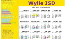 Wylie Adopts New Calendar