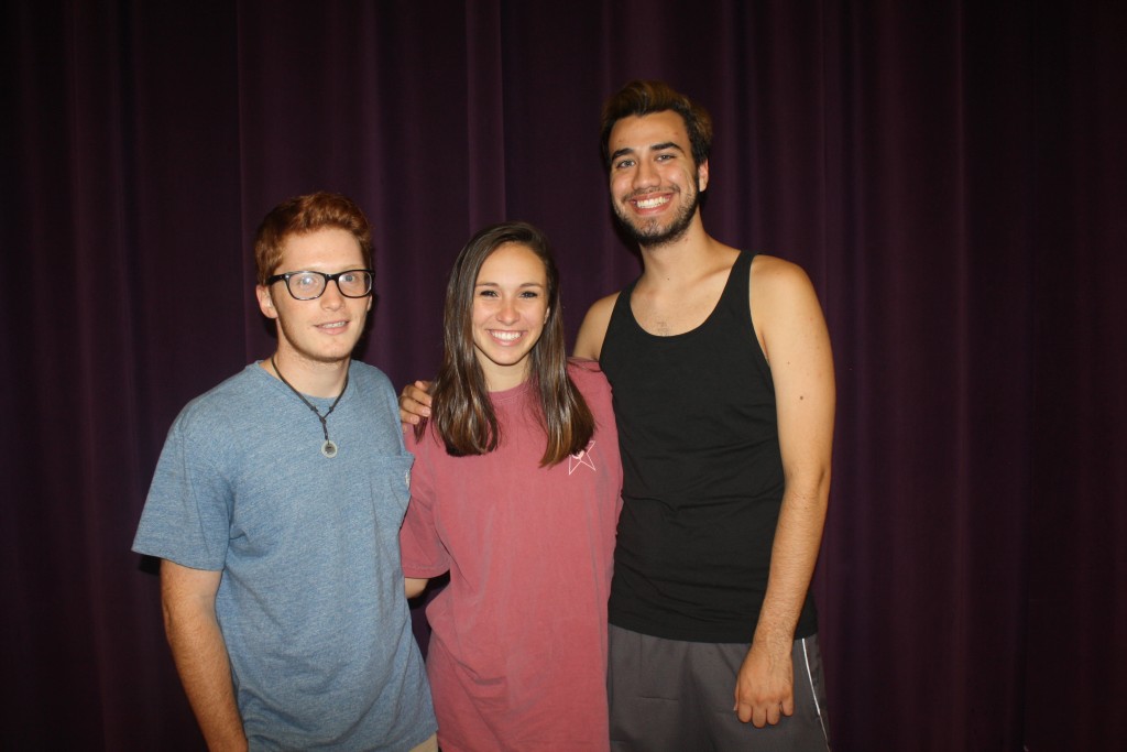 Wade Byington, Mattie Jeter and Jose Pacheco will perform in Footloose in October.