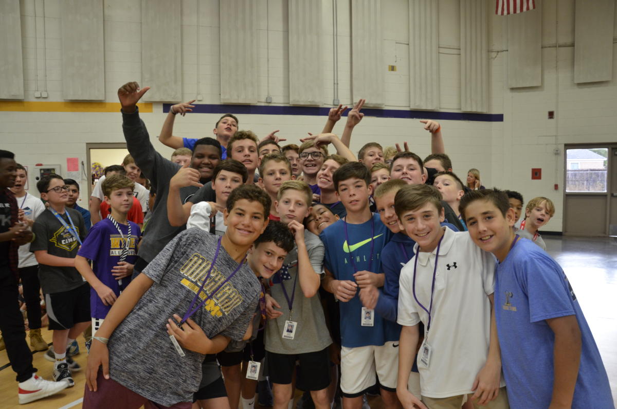 Wylie Jr. High East & West have their 1st Pep Rally of the year! The