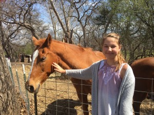 Kelsea Minear at sweet berry farms in marble falls tx for spring break
