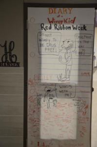 Red Ribbon Week WJHE door 225